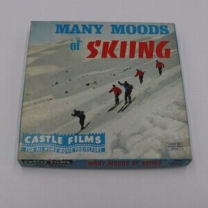 Castle Films The Many Moods of Skiing Silent 8MM Movie Reel